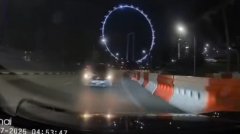 轿车深夜逆向行驶 另一司机紧急